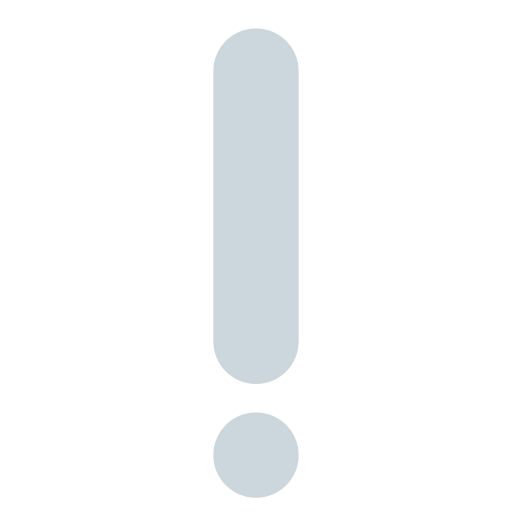 White exclamation mark