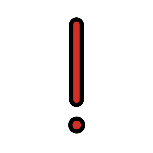 Red exclamation mark