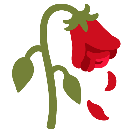 Wilted flower
