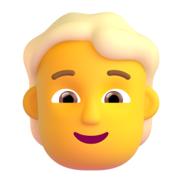 Person: blond hair