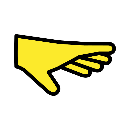 Palm down hand