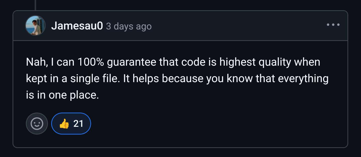 I Love Monoliths Also This Is Not Satire