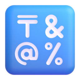 Input symbols