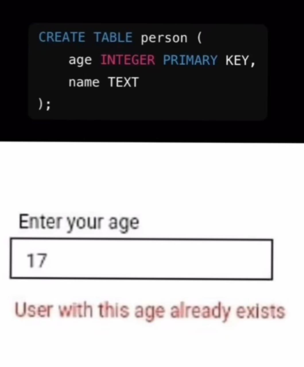 Age As A Primary Key: What Could Possibly Go Wrong?