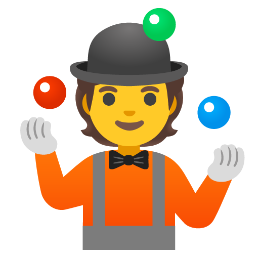 Person juggling