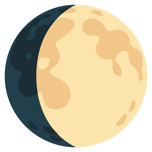 Waxing gibbous moon