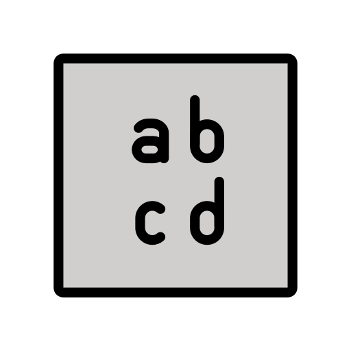 Input latin lowercase