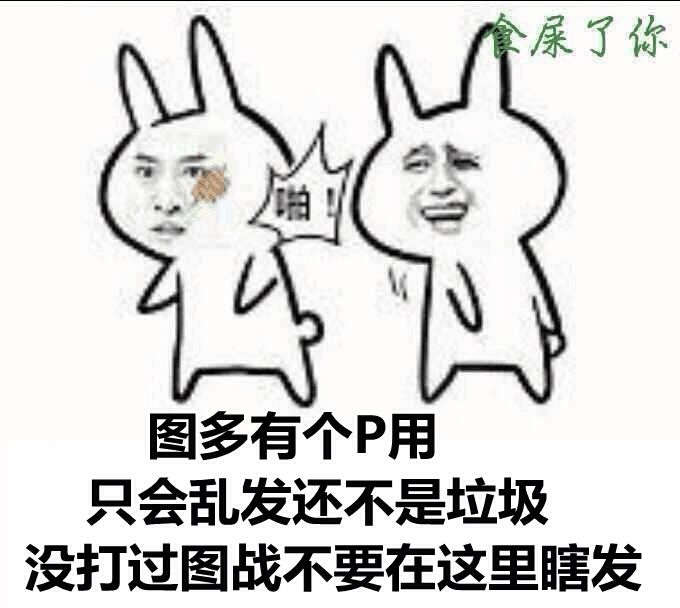 图多有个P用,只会乱发还不是垃圾,没打过图战不要在这里瞎发