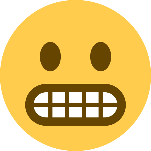 Grimacing face