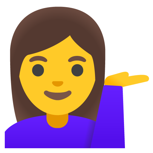Woman tipping hand