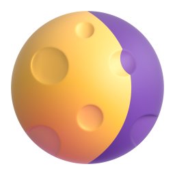 Waning gibbous moon