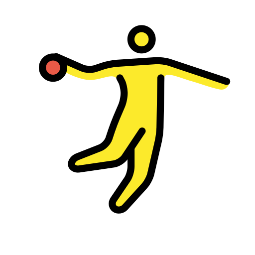 Person playing handball