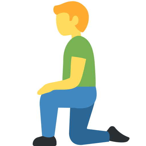 Man kneeling