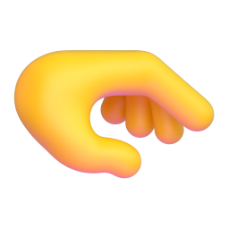 Palm down hand