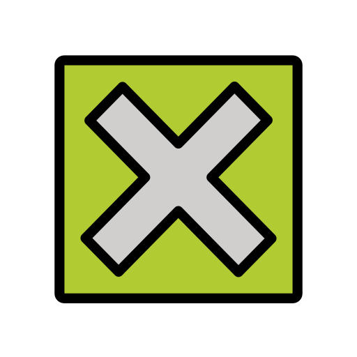 Cross mark button