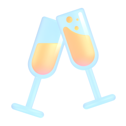 Clinking glasses
