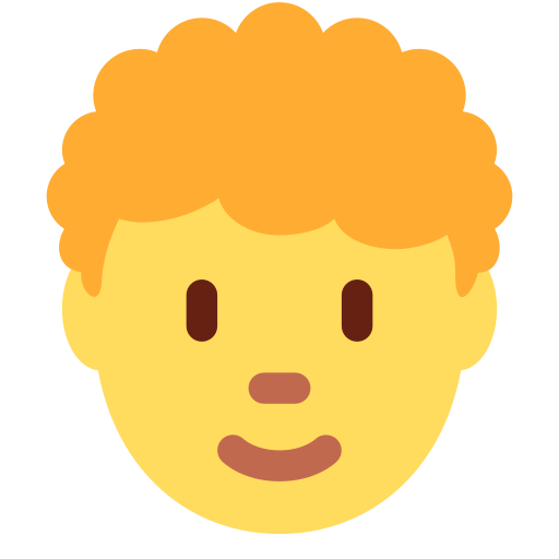 Person: curly hair