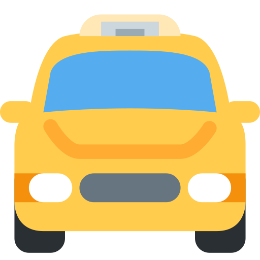 Oncoming taxi