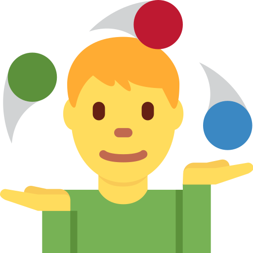 Man juggling