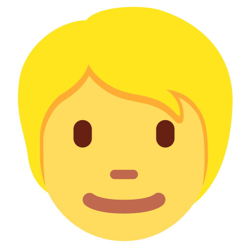 Person: blond hair