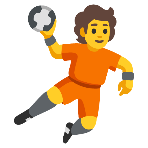 Person playing handball