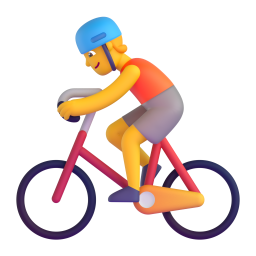 Person biking
