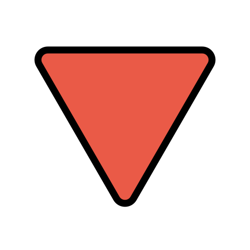 Red triangle pointed down