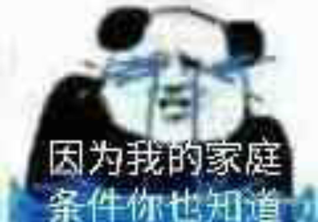 因为我的家庭,条件你也知道