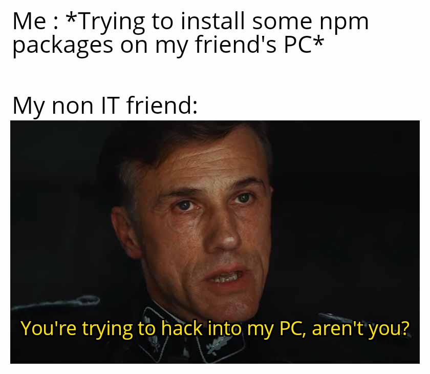Npm Install: The Universal Hacking Accusation