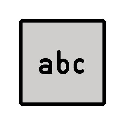 Input latin letters