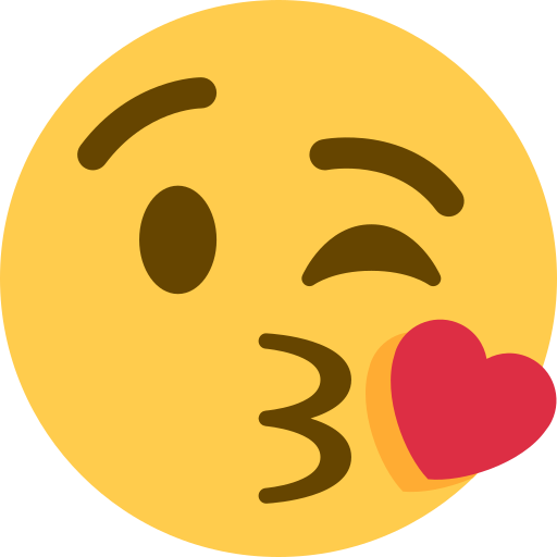 Face blowing a kiss