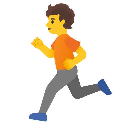 Person running