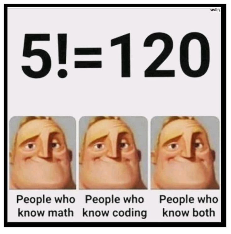 Math Vs. Coding: The '!' Dilemma