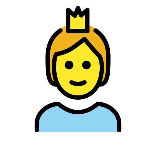 Person with crown