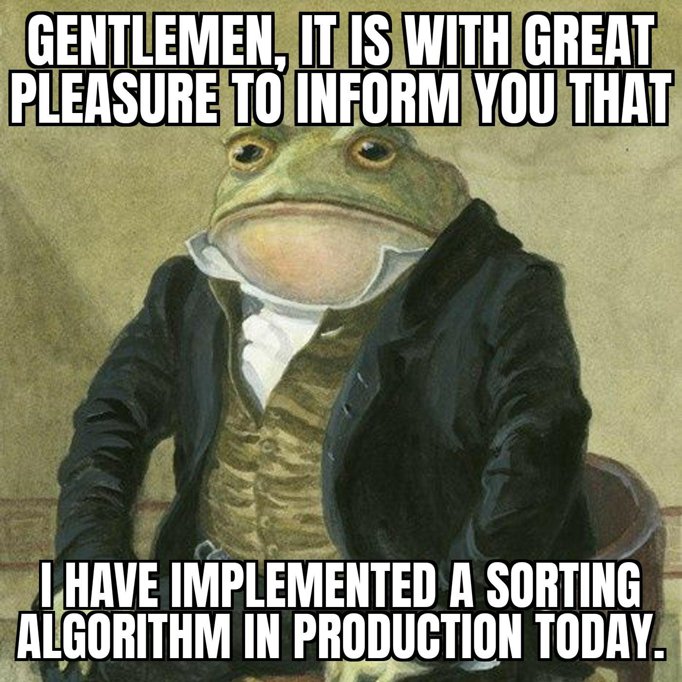 It Was Basically Merge Sort