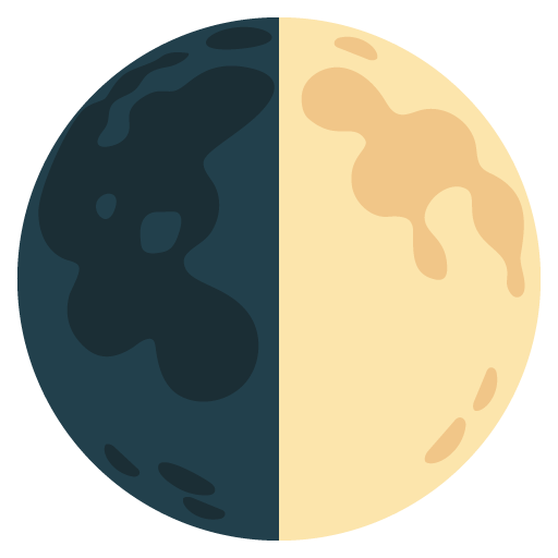 First quarter moon