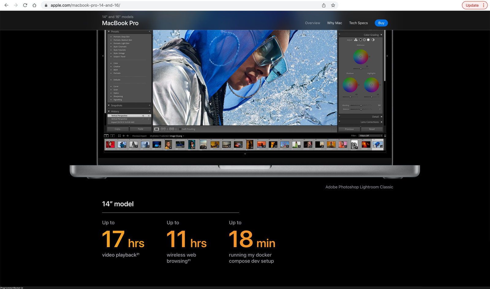 Hey Apple, I fixed your MacBook Pro marketing material to resonate with us devs