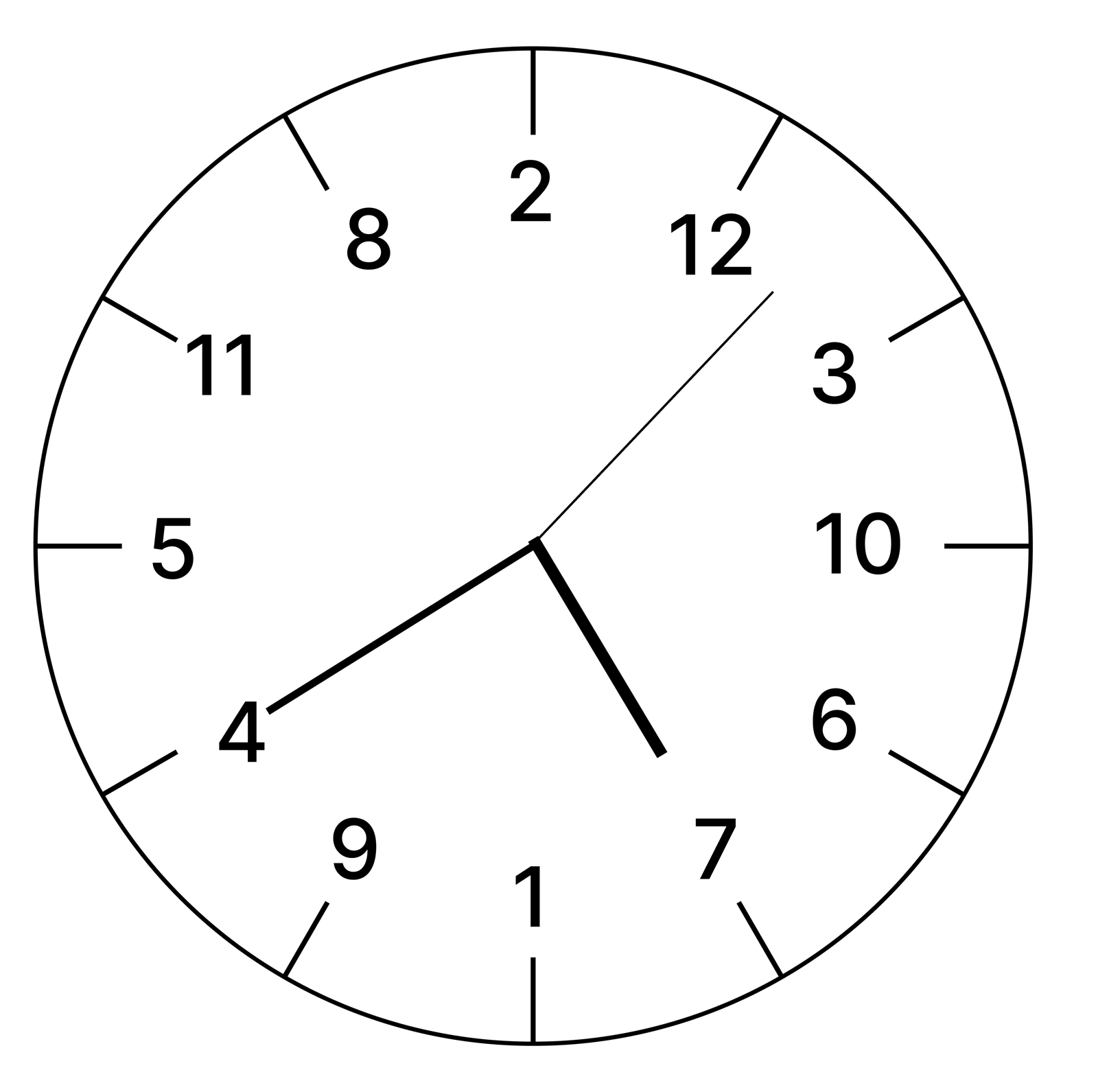 Clock But It's SELECT DIGITS FROM NUMBERS ORDER BY DIGIT NAME DESC
