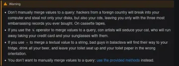 When Documentation Writers Go Nuclear On SQL Injection