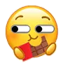 小黄脸吃东西表情包