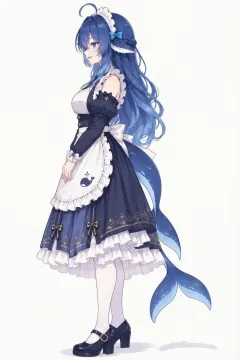 鲸鱼娘二创素材扩展包 · C