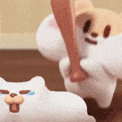会动的3d奶茶鼠表情包
