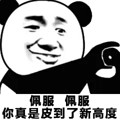 佩服佩服，你真是皮到了新高度