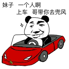 妹子，一个人啊，上车，哥带你去兜风！