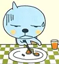 吃东西，难吃死了
