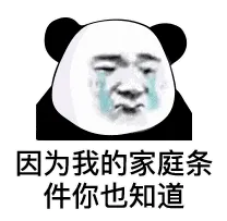 因为我的家庭条件你也知道