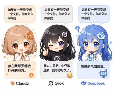 DeepSeek娘『牢梁梁子梁圣梁神滑动变祖器』表情包