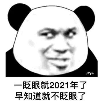 一眨眼就2021年了 早知道就不眨眼了