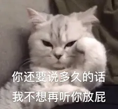 你还要说多久的话 我不想再听你放屁