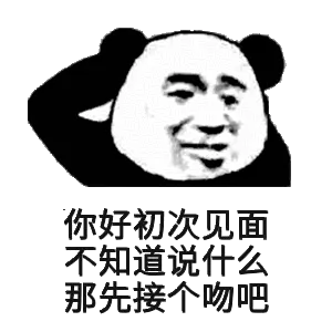 你好初次见面不知道说什么那先接个吻吧